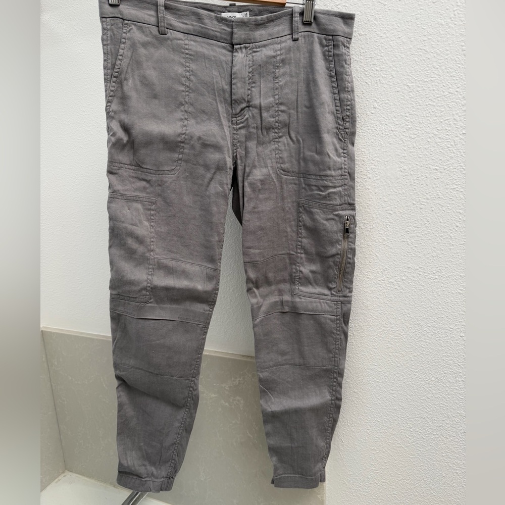 Vince Gray women’s Cargo Pants with Zipper Pocket
